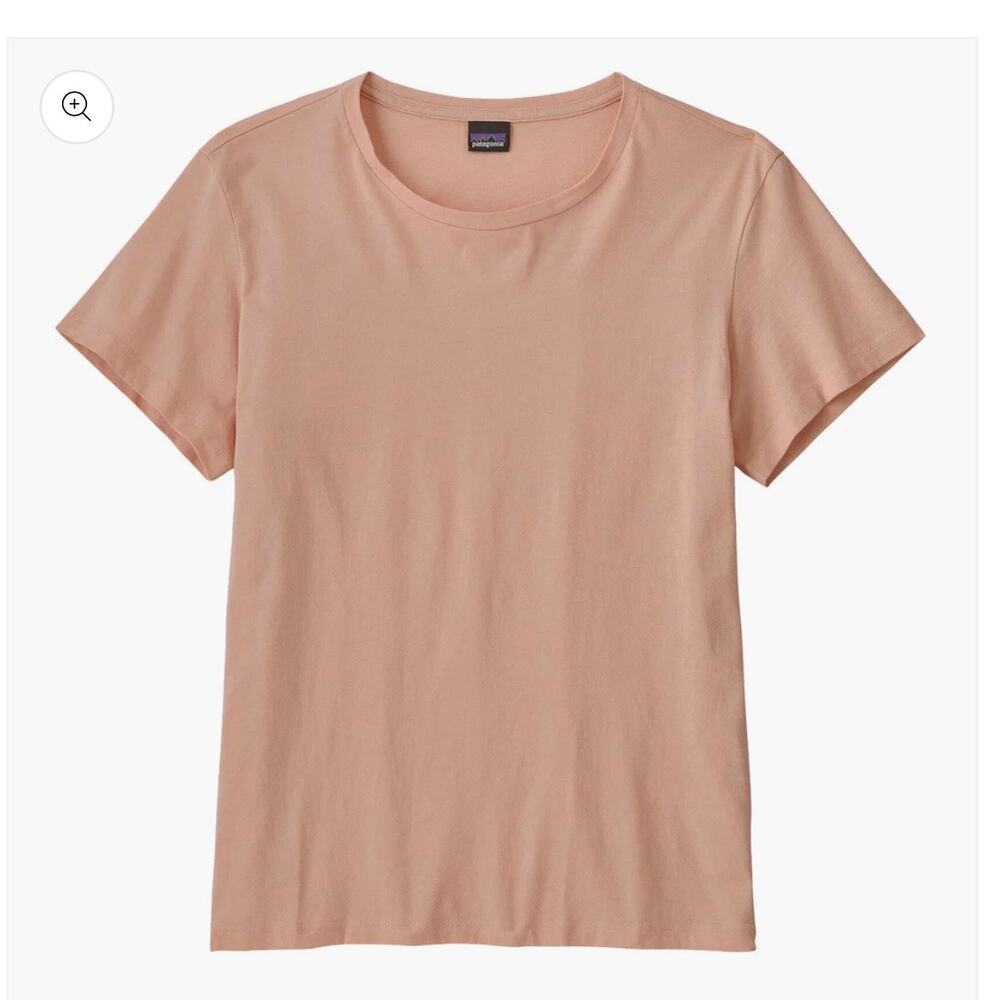 Patagonia Womens Regenerative Organic Certified Cotton Tee in Antique Pink